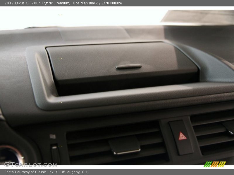 Obsidian Black / Ecru Nuluxe 2012 Lexus CT 200h Hybrid Premium