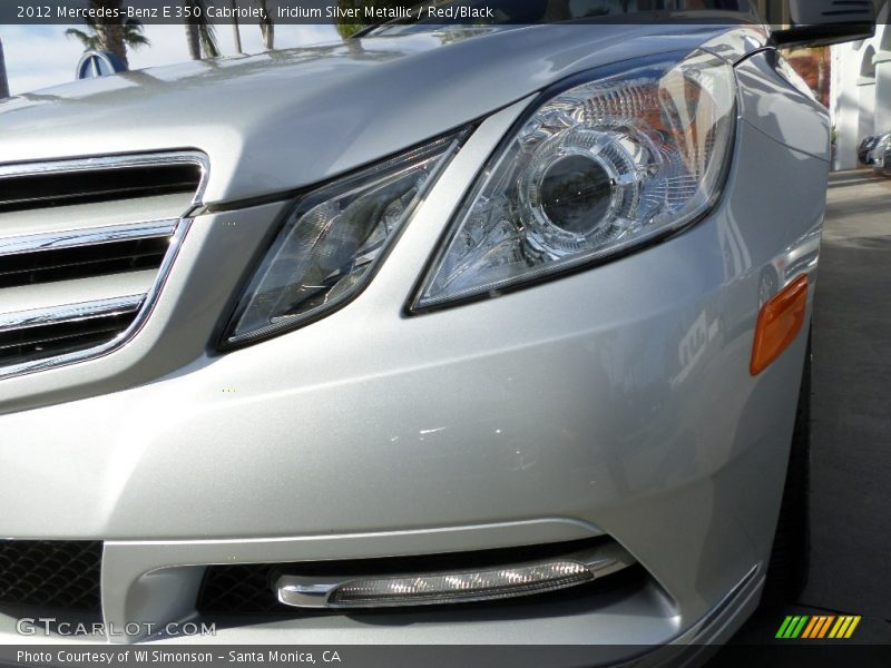 Iridium Silver Metallic / Red/Black 2012 Mercedes-Benz E 350 Cabriolet