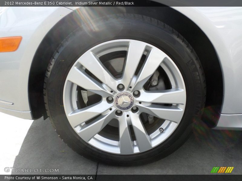 Iridium Silver Metallic / Red/Black 2012 Mercedes-Benz E 350 Cabriolet