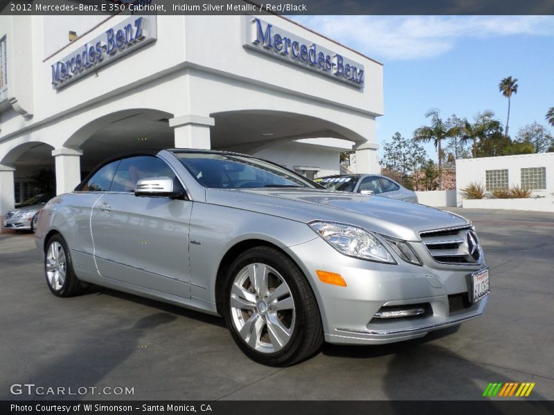 Iridium Silver Metallic / Red/Black 2012 Mercedes-Benz E 350 Cabriolet