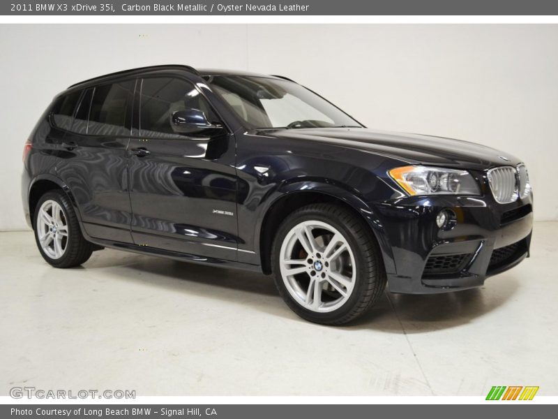 Carbon Black Metallic / Oyster Nevada Leather 2011 BMW X3 xDrive 35i