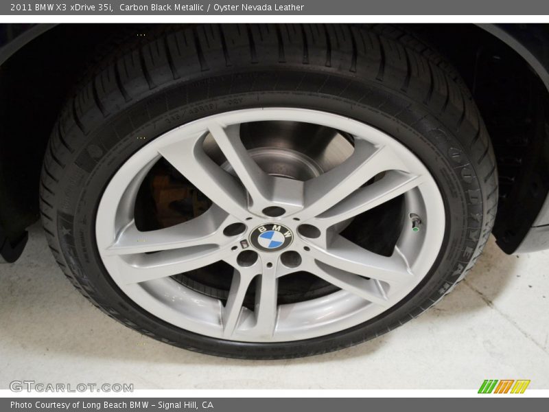 Carbon Black Metallic / Oyster Nevada Leather 2011 BMW X3 xDrive 35i