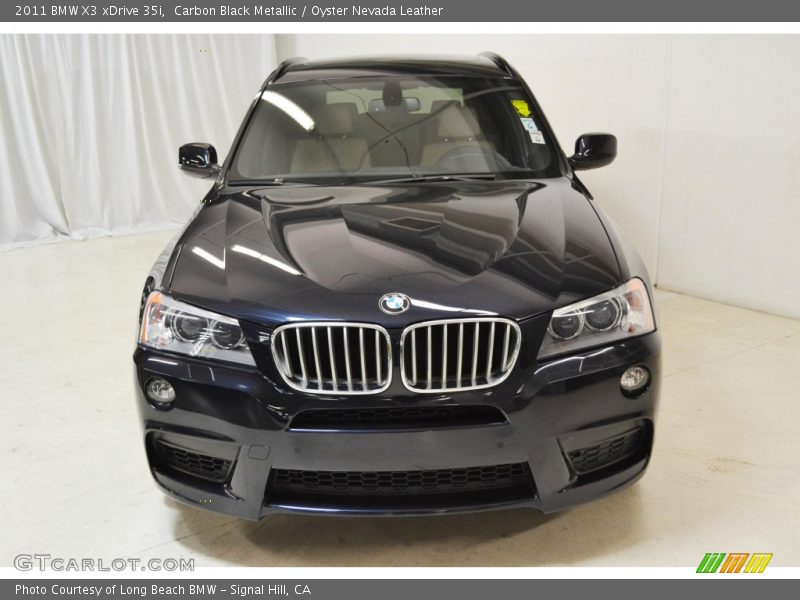 Carbon Black Metallic / Oyster Nevada Leather 2011 BMW X3 xDrive 35i