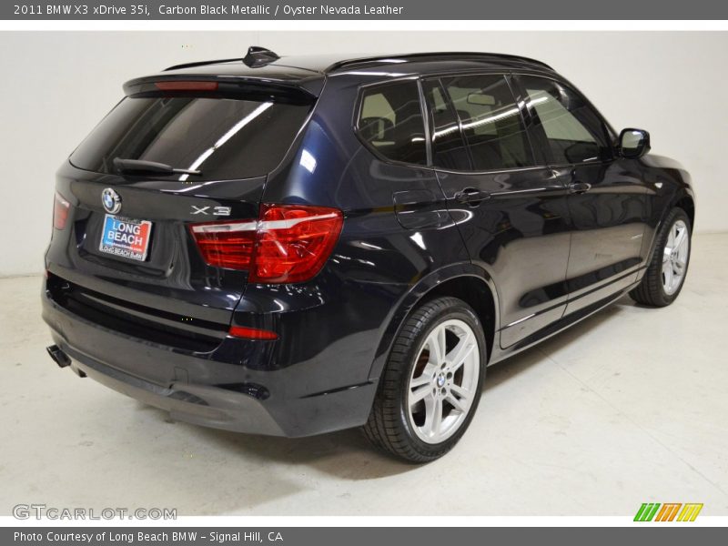 Carbon Black Metallic / Oyster Nevada Leather 2011 BMW X3 xDrive 35i