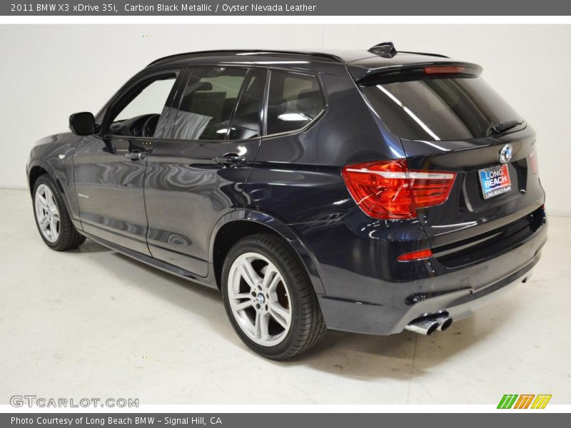 Carbon Black Metallic / Oyster Nevada Leather 2011 BMW X3 xDrive 35i