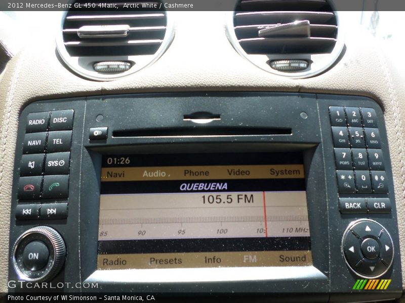 Arctic White / Cashmere 2012 Mercedes-Benz GL 450 4Matic
