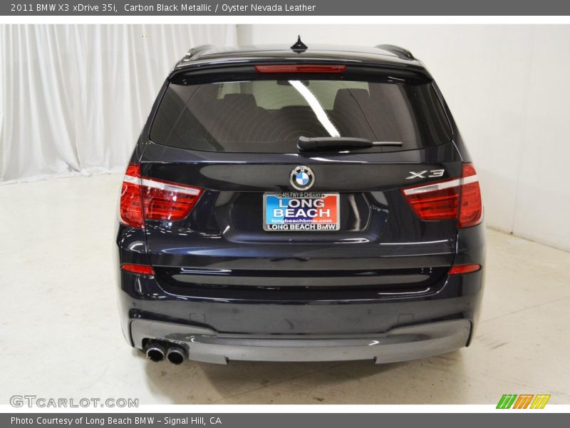 Carbon Black Metallic / Oyster Nevada Leather 2011 BMW X3 xDrive 35i