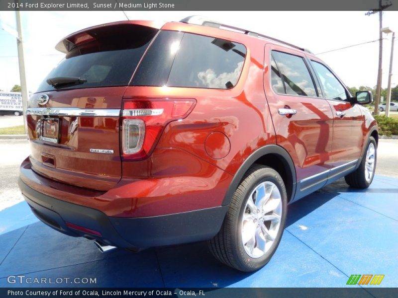Sunset / Medium Light Stone 2014 Ford Explorer Limited