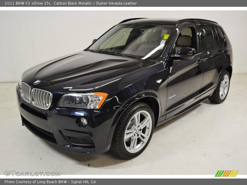 Carbon Black Metallic / Oyster Nevada Leather 2011 BMW X3 xDrive 35i