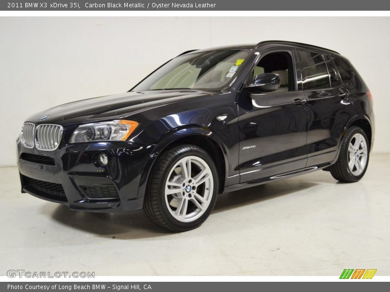 Carbon Black Metallic / Oyster Nevada Leather 2011 BMW X3 xDrive 35i