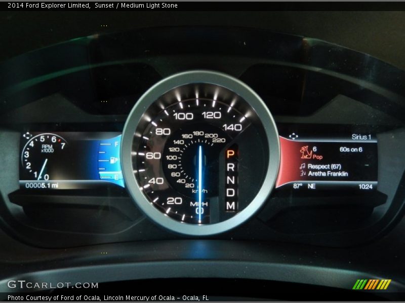 Sunset / Medium Light Stone 2014 Ford Explorer Limited