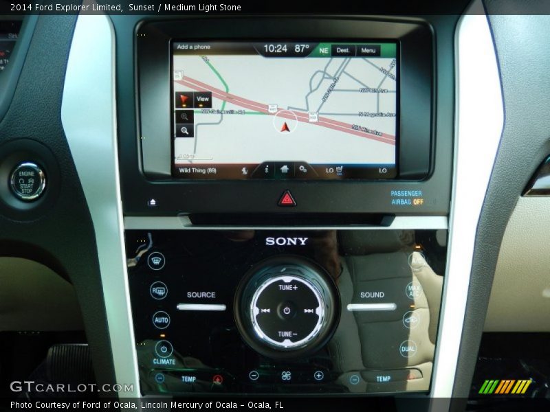 Sunset / Medium Light Stone 2014 Ford Explorer Limited