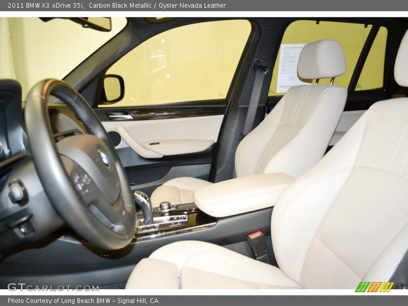 Carbon Black Metallic / Oyster Nevada Leather 2011 BMW X3 xDrive 35i