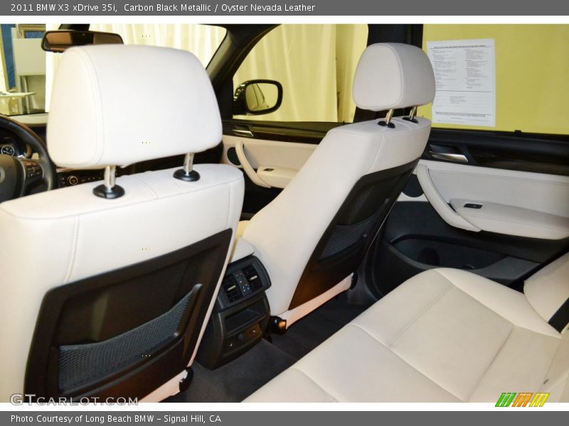 Carbon Black Metallic / Oyster Nevada Leather 2011 BMW X3 xDrive 35i