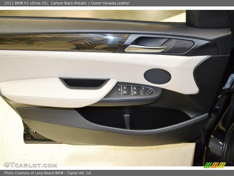 Carbon Black Metallic / Oyster Nevada Leather 2011 BMW X3 xDrive 35i