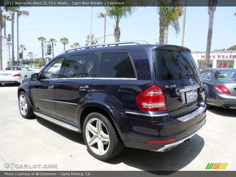 Capri Blue Metallic / Cashmere 2012 Mercedes-Benz GL 550 4Matic