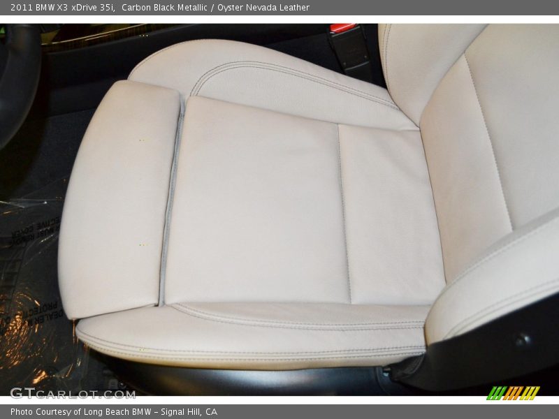 Carbon Black Metallic / Oyster Nevada Leather 2011 BMW X3 xDrive 35i