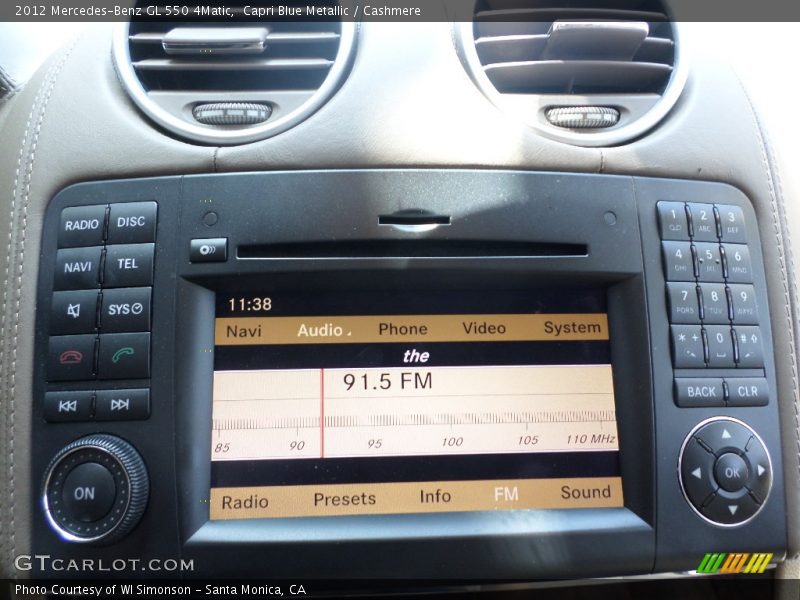 Capri Blue Metallic / Cashmere 2012 Mercedes-Benz GL 550 4Matic