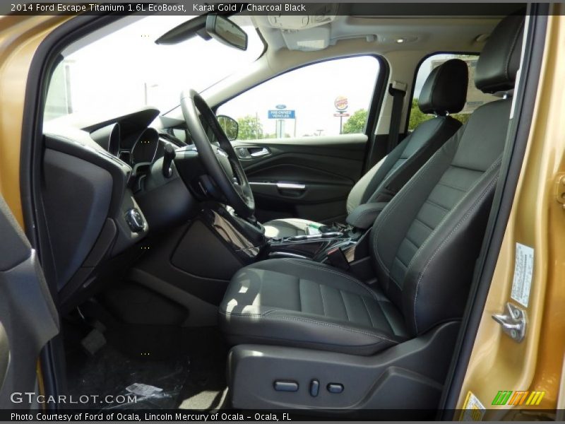 Karat Gold / Charcoal Black 2014 Ford Escape Titanium 1.6L EcoBoost