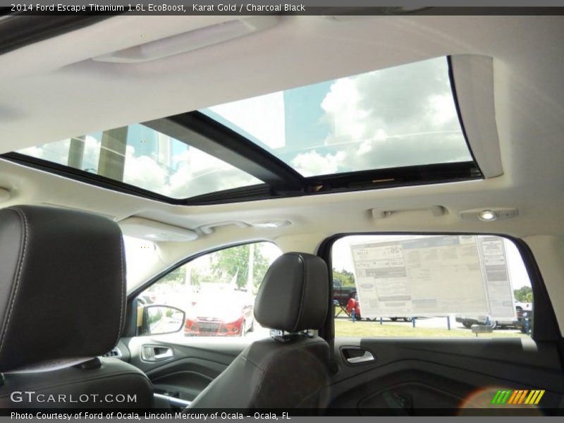 Karat Gold / Charcoal Black 2014 Ford Escape Titanium 1.6L EcoBoost