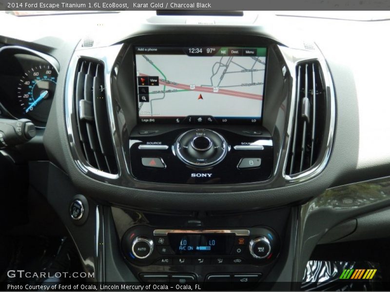 Karat Gold / Charcoal Black 2014 Ford Escape Titanium 1.6L EcoBoost