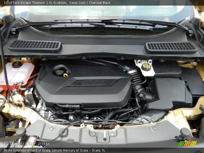 Karat Gold / Charcoal Black 2014 Ford Escape Titanium 1.6L EcoBoost