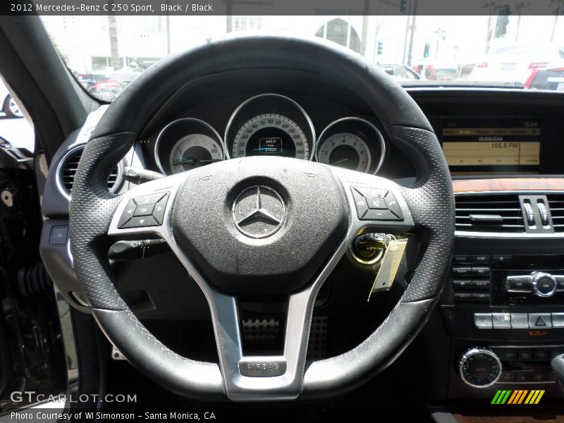 Black / Black 2012 Mercedes-Benz C 250 Sport