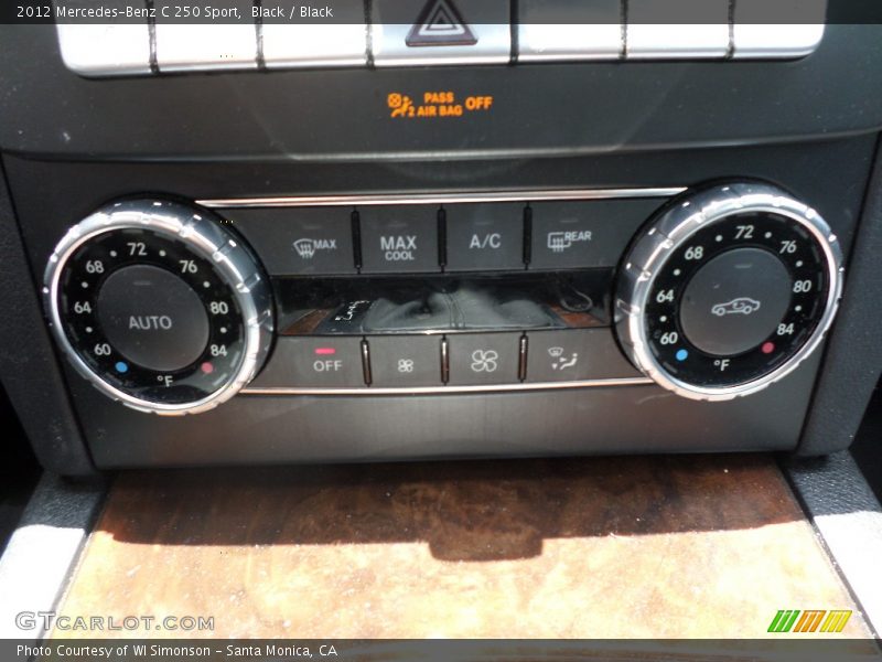 Black / Black 2012 Mercedes-Benz C 250 Sport