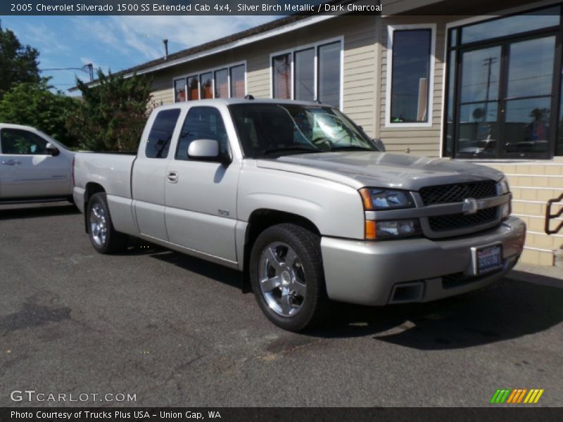 Silver Birch Metallic / Dark Charcoal 2005 Chevrolet Silverado 1500 SS Extended Cab 4x4