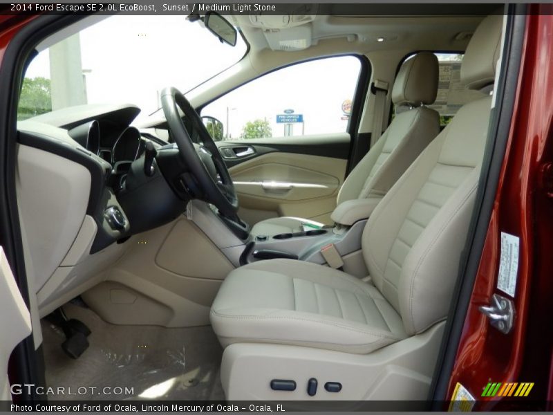 Sunset / Medium Light Stone 2014 Ford Escape SE 2.0L EcoBoost