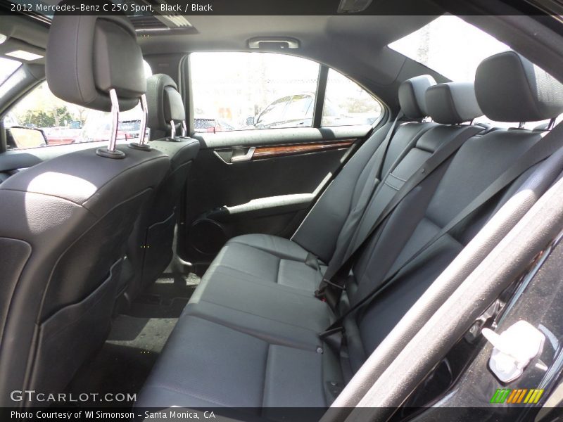 Black / Black 2012 Mercedes-Benz C 250 Sport