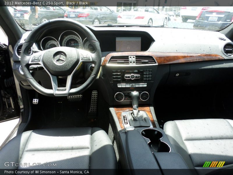 Black / Black 2012 Mercedes-Benz C 250 Sport