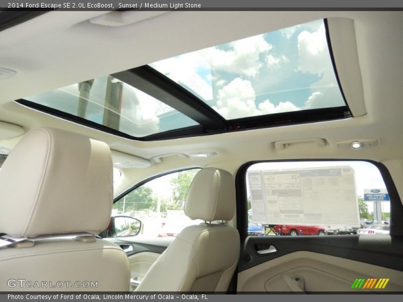Sunset / Medium Light Stone 2014 Ford Escape SE 2.0L EcoBoost