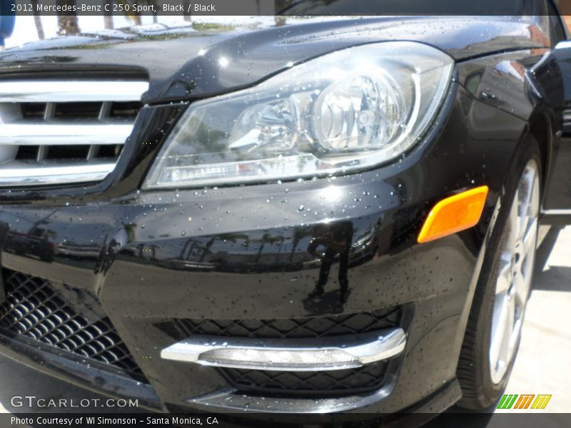 Black / Black 2012 Mercedes-Benz C 250 Sport