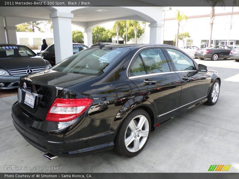 Black / Black 2011 Mercedes-Benz C 300 Sport