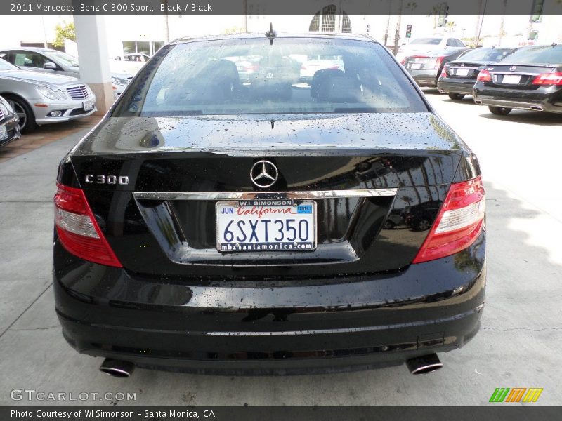 Black / Black 2011 Mercedes-Benz C 300 Sport