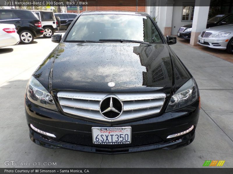 Black / Black 2011 Mercedes-Benz C 300 Sport