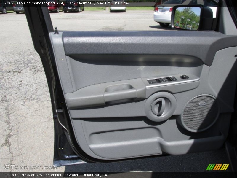 Black Clearcoat / Medium Slate Gray 2007 Jeep Commander Sport 4x4