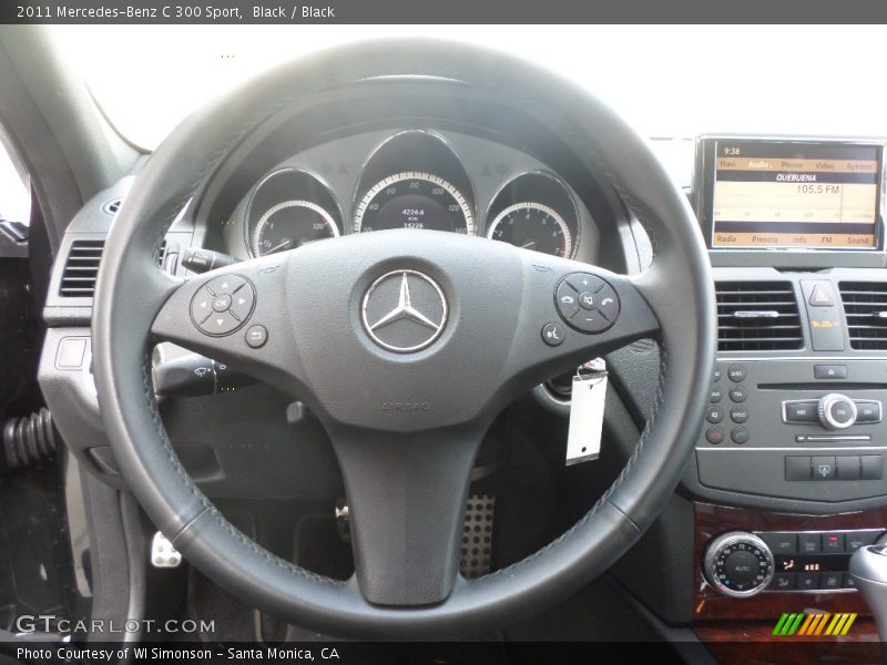 Black / Black 2011 Mercedes-Benz C 300 Sport