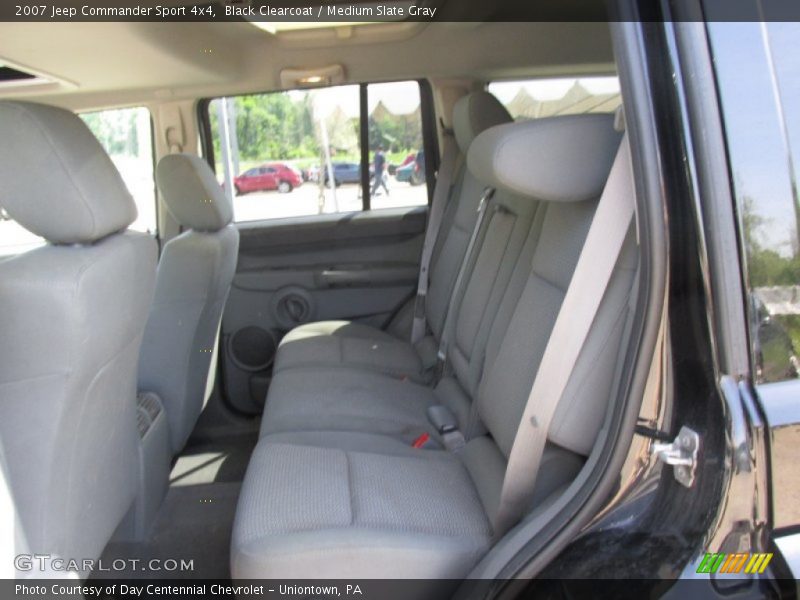 Black Clearcoat / Medium Slate Gray 2007 Jeep Commander Sport 4x4