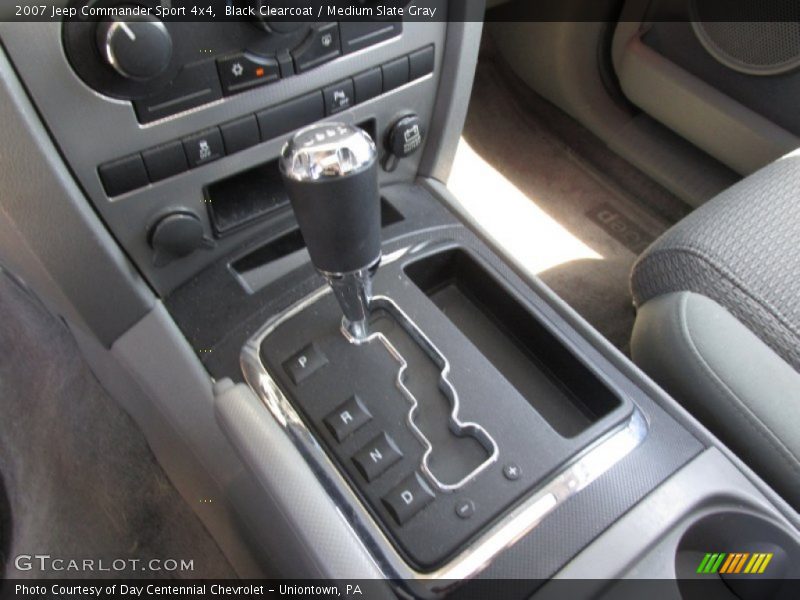 Black Clearcoat / Medium Slate Gray 2007 Jeep Commander Sport 4x4