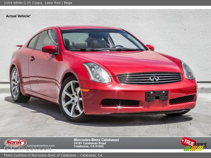 Laser Red / Beige 2004 Infiniti G 35 Coupe