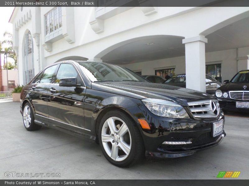 Black / Black 2011 Mercedes-Benz C 300 Sport