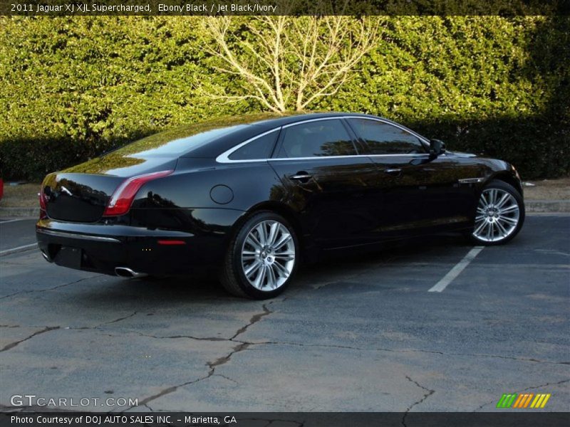 Ebony Black / Jet Black/Ivory 2011 Jaguar XJ XJL Supercharged