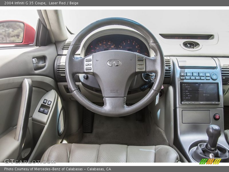 Laser Red / Beige 2004 Infiniti G 35 Coupe