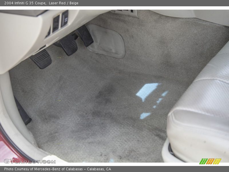 Laser Red / Beige 2004 Infiniti G 35 Coupe
