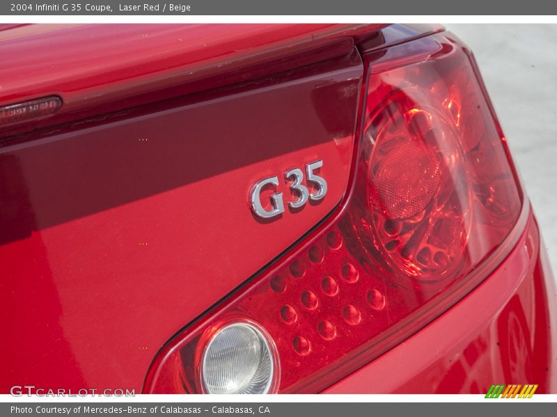 Laser Red / Beige 2004 Infiniti G 35 Coupe