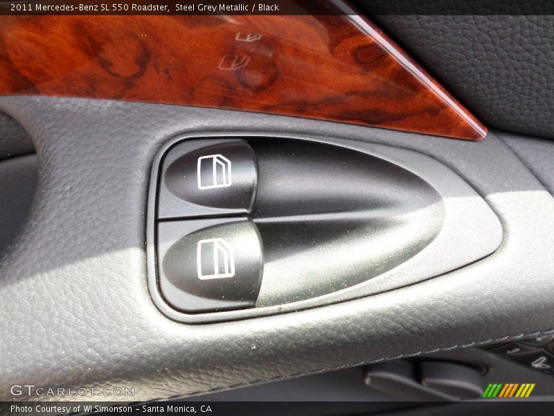 Steel Grey Metallic / Black 2011 Mercedes-Benz SL 550 Roadster