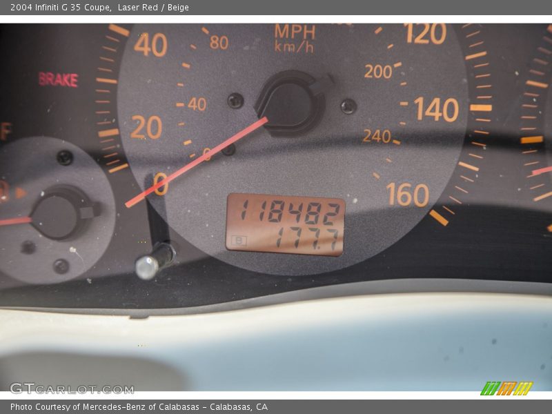 Laser Red / Beige 2004 Infiniti G 35 Coupe