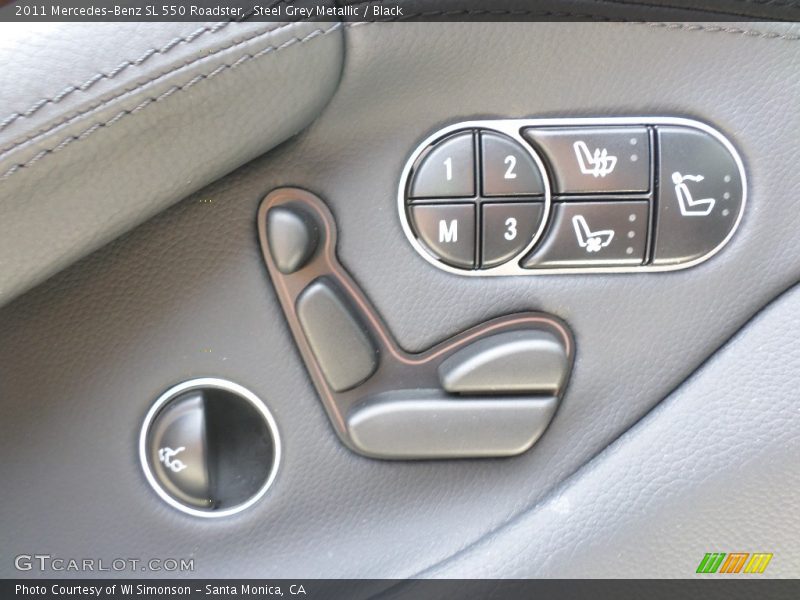 Steel Grey Metallic / Black 2011 Mercedes-Benz SL 550 Roadster